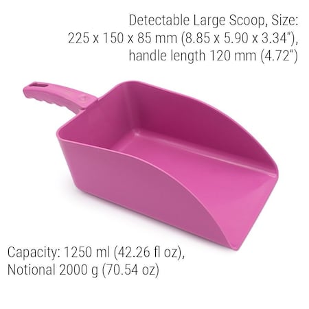Metal DetectableScoop, 8.85 in L, Pink, PK5 MPN:514-S088-P09-Z03