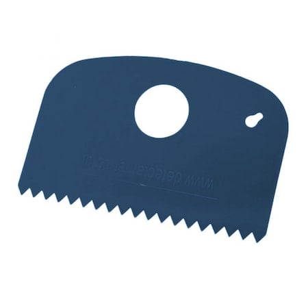Metal Detectable Scraper - Small Flexi Serrated Edge Blue MPN:523-S089-T097-P01