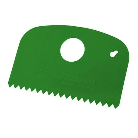 Metal Detectable Scraper - Small Flexi Serrated Edge Green MPN:523-S089-T097-P04