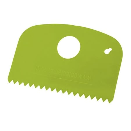 Metal Detectable Scraper - Small Flexi Serrated Edge Yellow MPN:523-S089-T097-P05