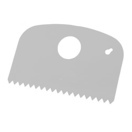 Metal Detectable Scraper - Small Flexi Serrated Edge White MPN:523-S089-T097-P06