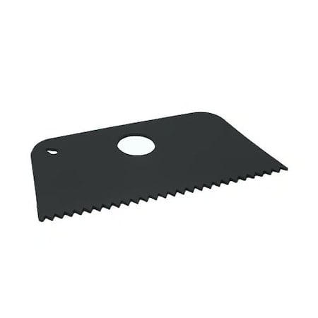 Metal Detectable Scraper - Large Flexi Serrated Edge Black MPN:523-S091-T097-P02