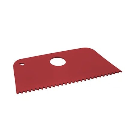 Detectable Scraper - Large Flexi Serrated Edge Red MPN:523-S091-T097-P03
