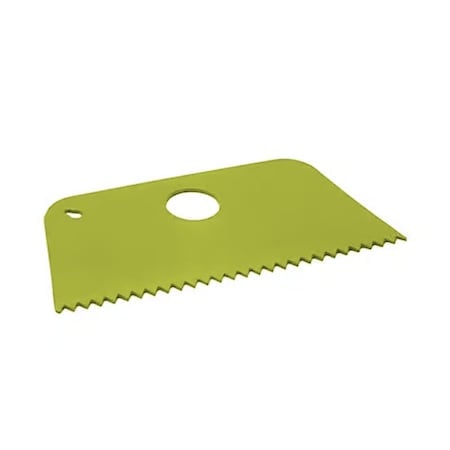 Metal Detectable Scraper - Large Flexi Serrated Edge Yellow MPN:523-S091-T097-P05