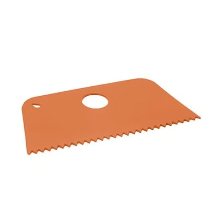 Metal Detectable Scraper - Large Flexi Serrated Edge Orange MPN:523-S091-T097-P08