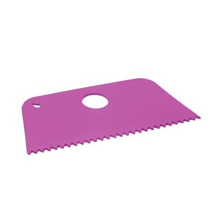 Metal Detectable Scraper - Large Flexi Serrated Edge Pink MPN:523-S091-T097-P09