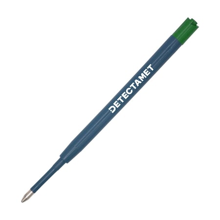 Metal Detectable Pen Ink Cartridge, Green, Ballpoint, Pk100 MPN:100-I54