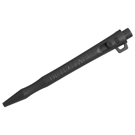 Metal Detectable HD Pen, W/Lanyard, Black Ink, PK50 MPN:101-I02-C22-PA03