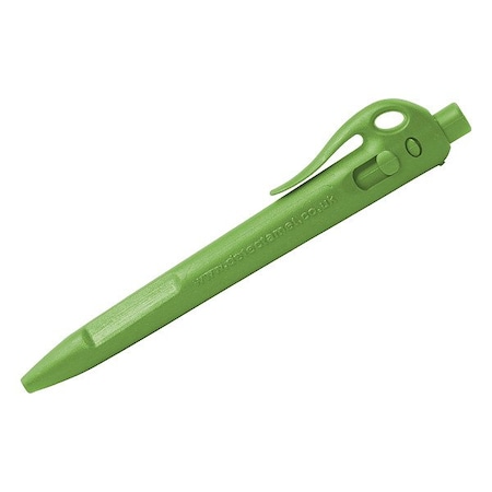 Metal Detectable Pen, Green, Non-Erasable, Ballpoint, Pk50 MPN:104-I04-C44-PA01