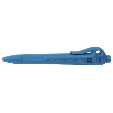 Metal Detectable Retractable Pen, Blue, Clip, Pk50 MPN:104-I12-C11-PA01