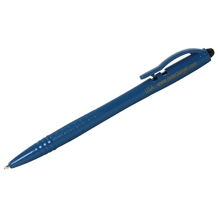 Metal Detectable Economy Retractable Pen, Black Ink, W/Clip, Pk50 MPN:125-P01-I02