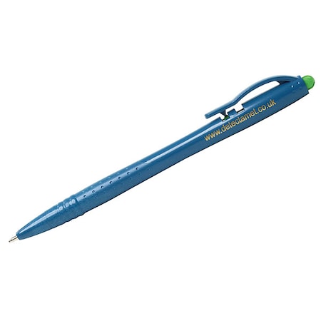 Metal Detectable Economy Retractable Pen, Green Ink, W/Clip, Pk50 MPN:125-P01-I04