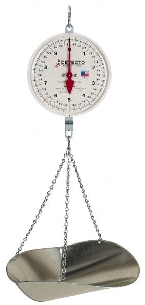 20 Lb Dial Hanging Scale with Galvanized Scoop MPN:MCS-20P
