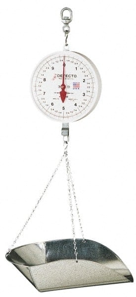 40 Lb Dial Hanging Scale with Galvanized Scoop MPN:MCS-40P