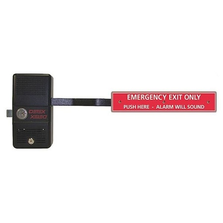 Rim Exit Device with Alarm, Fire Rated MPN:ECL-230D-PH W-CYL