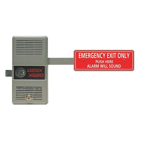 Rim Exit Device with Alarm, ECL-230, 9V MPN:ECL-230D W-CYL