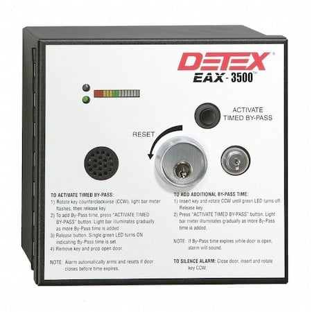 Exit Door Alarm, 12/24VDC, Mortise, 100dB MPN:EAX-3500 W-CYL
