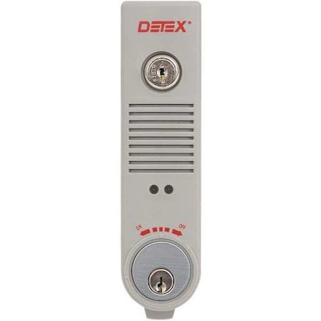 Exit Door Alarm, 9V Battery, Plastic, 100dB MPN:EAX-500 GRAY W-CYL