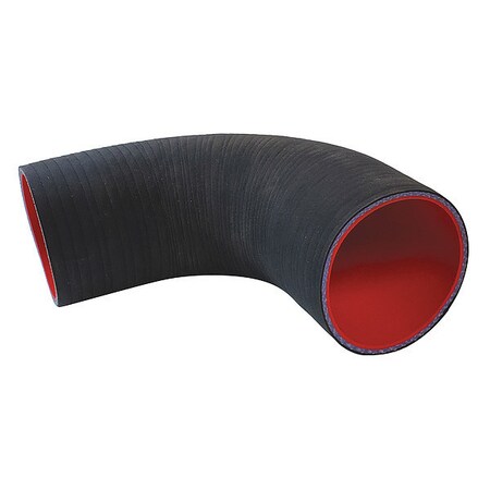 Hose, 12in L, 3in dia., Silicone, Black MPN:DFM590-300