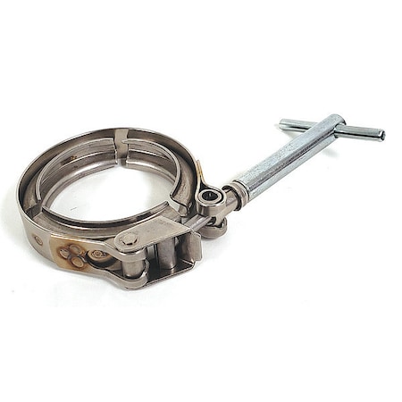 V-Band Clamp with T-Handle, 2 in. dia., SS MPN:4560-200S-T