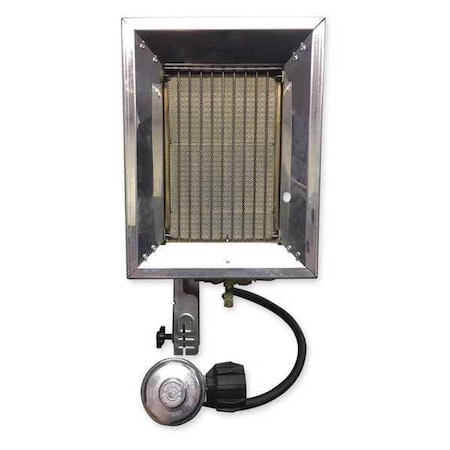 Portable Gas Tank-Top Heater, LP, Manual Pilot, 10 1/6 in Wx 4 1/2 in L MPN:P-16T
