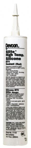 Joint Sealant: 10.3 oz Cartridge, Red, RTV Silicone MPN:17130