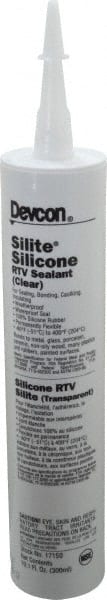 Joint Sealant: 10.3 oz Cartridge, Clear, RTV Silicone MPN:17150