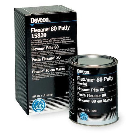 Putty, 1 lb Container Size, Can, Flexane 80, Black MPN:15820