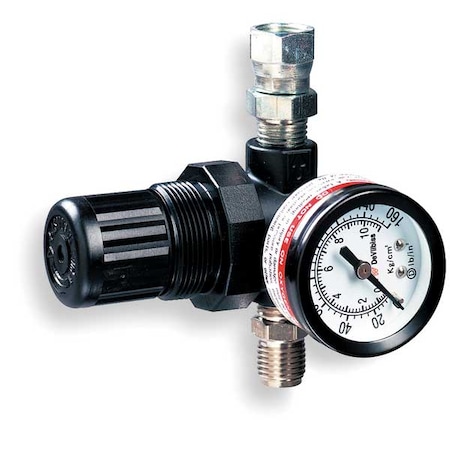 Air Regulator with Gauge, 250 psi, 150F MPN:HARG-510