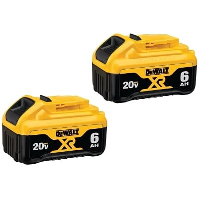 20V Max 6.0 Ah Li-Ion Battery 2PK MPN:DCB206-2
