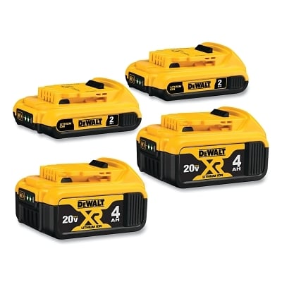 20V Max Lithium Ion Battery 4-Pack MPN:DCB324-4