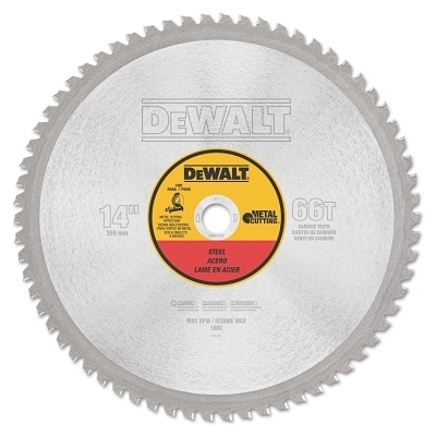 14IN 66T H.GA Ferr Mtl Cut 1IN Arbor MPN:DWA7747