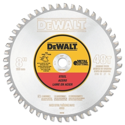 8IN 48T Ferr Mtl CUTTING5/8IN Arbor MPN:DWA7840