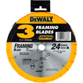 DeWalt® Framing Carbide Thin Kerf Circular Saw Blade DW3578B10 7-1/4