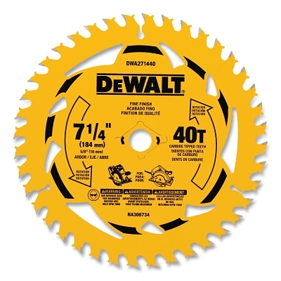 7-1/4 IN. 40T Circular Saw Blade MPN:DWA271440B10