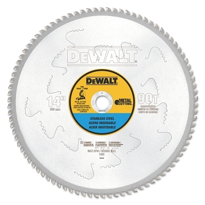 14IN 90T S.STL Mtl Cutting 1IN Arbor MPN:DWA7749