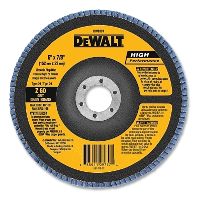 6 X 7/8 60G T29 HP Flap MPN:DW8381