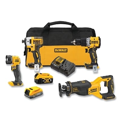 Dewalt 20V Max Xr Brushless 4 Tool Combo Kit MPN:DCK449E1P1