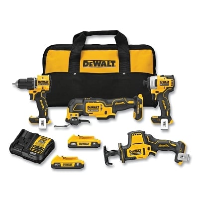 Dewalt Atomic 20V Max Brushless 4-Tool Combo Kit MPN:DCK486D2