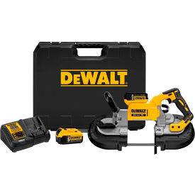 DeWalt® 20V MAX XR Li-Ion Brushless Deep Cut Band Saw Kit 2 Batteries 5.0Ah Charger Case DCS374P2