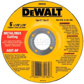 DeWalt® DW8426 Metal & Stainless Cutting Wheel Type 27 6