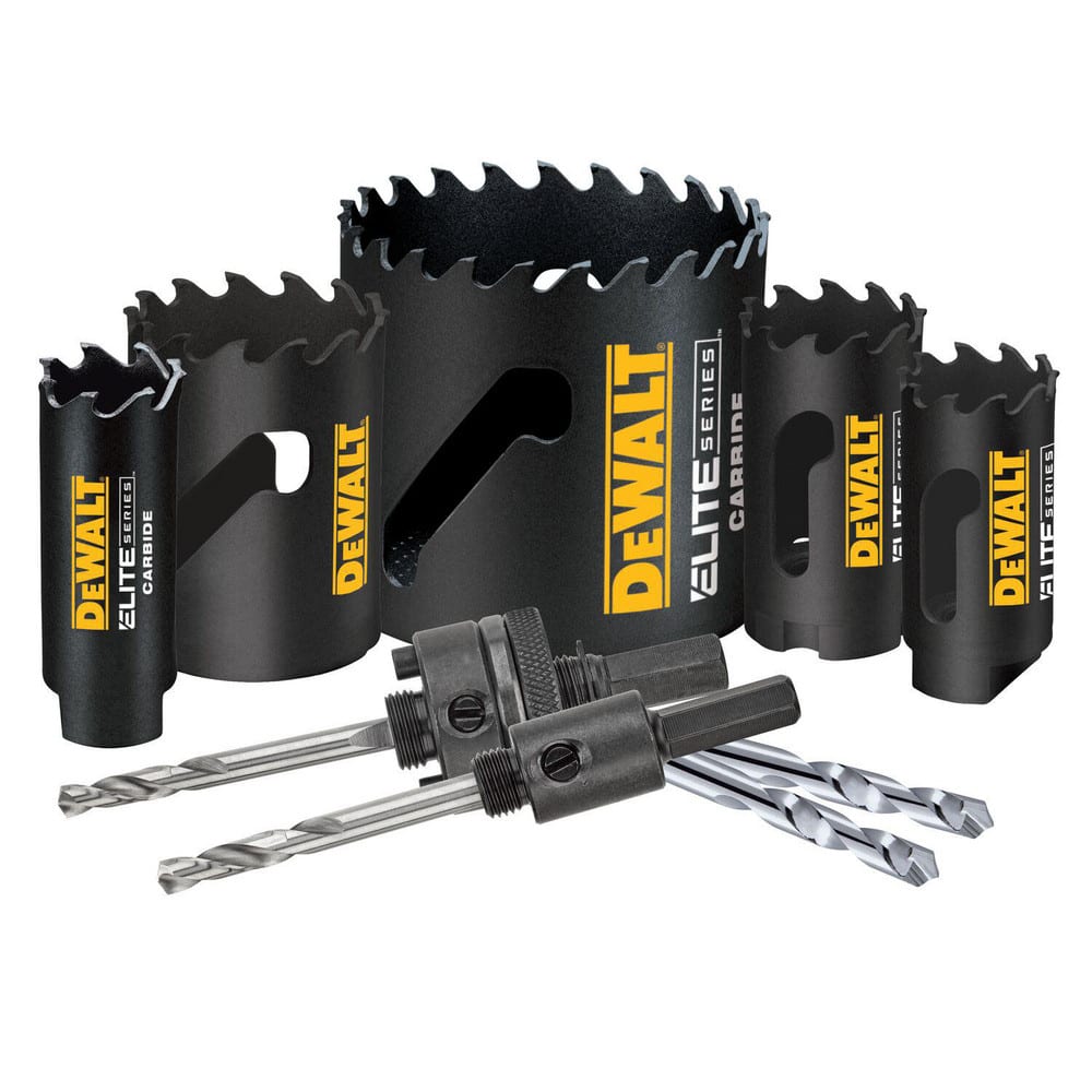 Hole Saw Kits, Number of Hole Saws: 5 , Maximum Cutting Depth: 1.75in , Material: Carbide-Tipped  MPN:DAH39CTSET