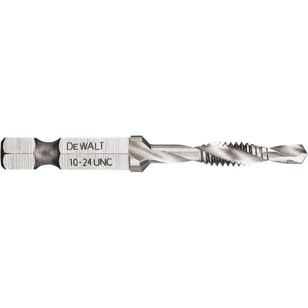 Combination Drill Tap: #10-24, 2B, 3 Flutes, High Speed Steel MPN:DWADTQTR1024