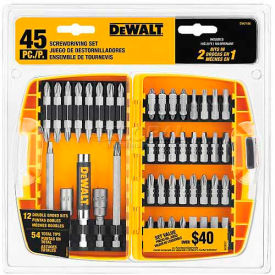 DeWalt® Screwdriving Set w/Toughcase® DW2166 45 Pieces DW2166