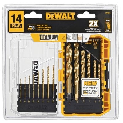 14PC Titanium Speed Tipdrill Bit Set MPN:DW1341