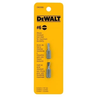 #6 Slotted Insert Bit MPN:DW2006