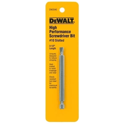 #10 Slotted Screwdriver MPN:DW2040
