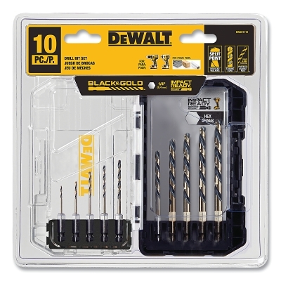 Dw 10PC B&G Hex Shank Set MPN:DWAH1110