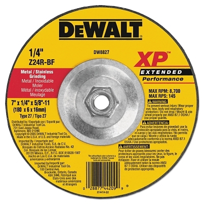 7IN X 1/4IN X 5/8IN 11 Zirconia Abrasives MPN:DW8827