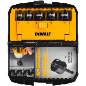 DeWalt® ImpactReady® Hole Saw Set D1800IR5 5 Pieces & Case D1800IR5
